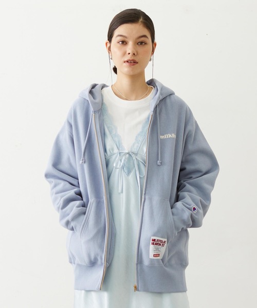 MILKFED.（ミルクフェド） パーカー MILKFED×CHAMPION SWEAT ZIP 