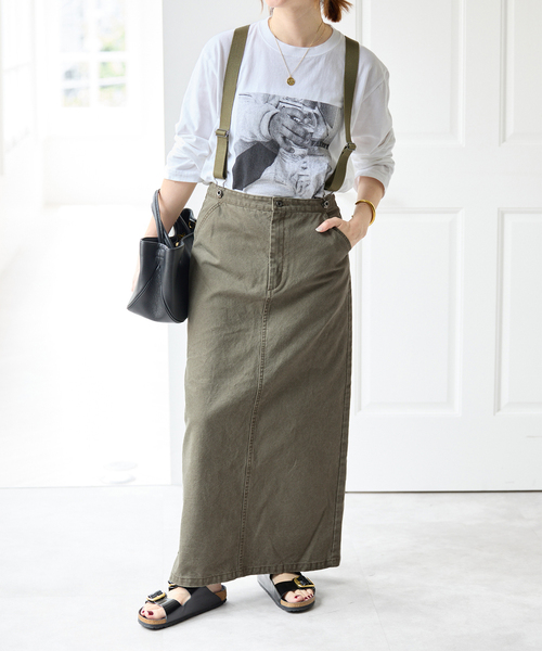 Spick＆Span（スピック アンド スパン） ロング スカート サスペンダー
