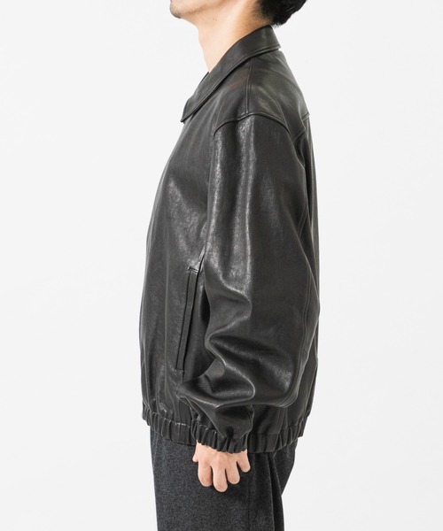 ブルゾン アウター ANOTHER OFFICE HUGE LAMBSKIN BLOUSON メンズ