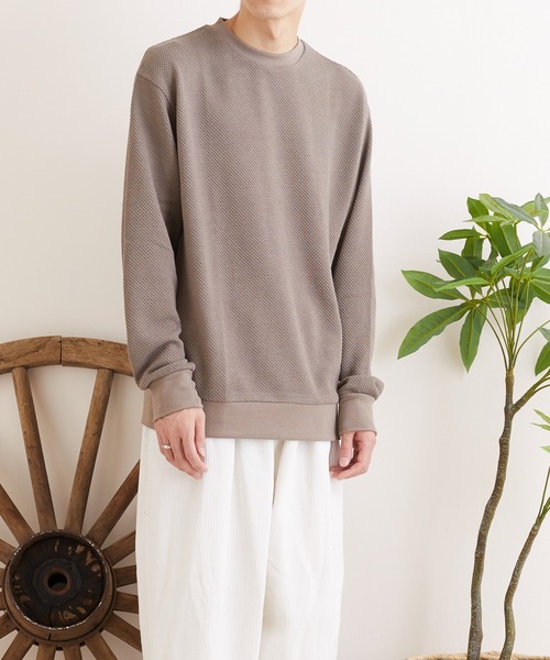 STONE  肌色トレーナー トレーナー スウェット 「TONE MEN'S」カノコクルー/N(BL) メンズ