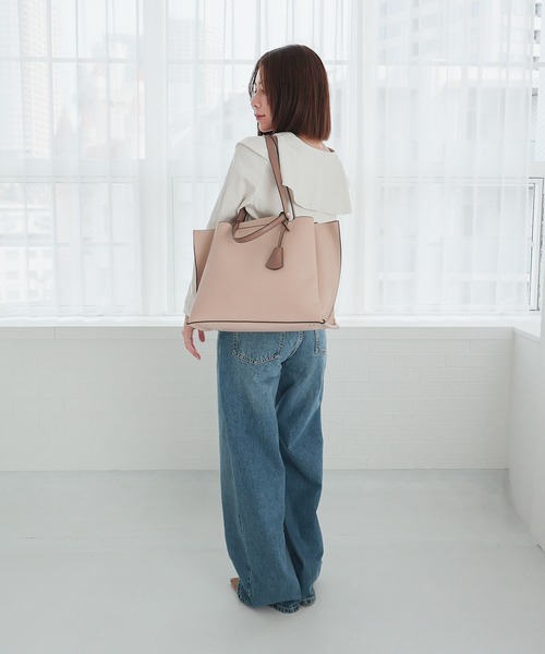 トートバッグ 入学式 「ドラマ着用 / 詳細動画あり」LILY / 横型A4トートバッグ レディースの画像