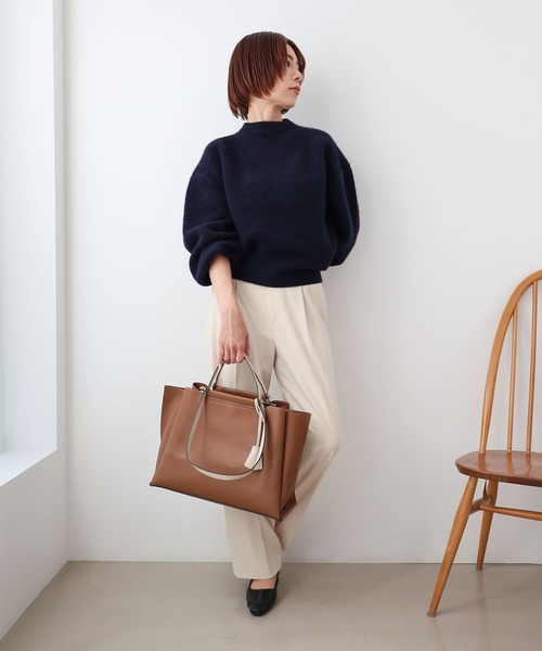 MIAN /ミアン LILY 横型A4トートバッグ モカ ミアン MIAN 【お仕事/シーズンレス/ロングセラー】LILY / 横型