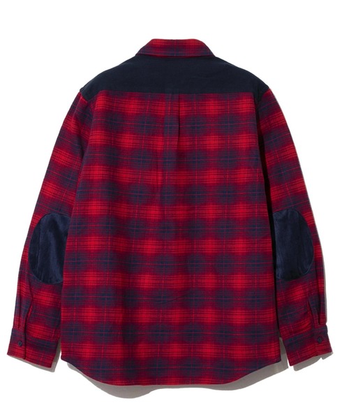 お得得価 シャツ PayPayモール店 - 通販 - PayPayモール ブラウス ネルチェックエルボーパッチシャツ ZOZOTOWN 日本製新作
