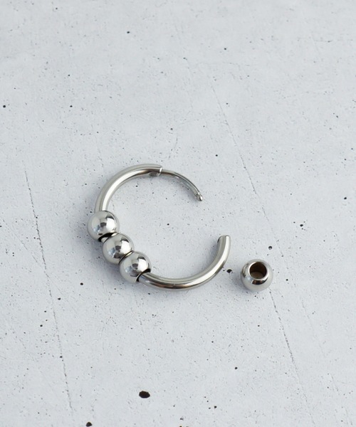 ピアス Stainless Steel デザインフープピアス|ZOZOTOWN |05