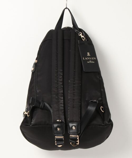 LANVIN en Bleu デイバック リュック ミエル パスケース付