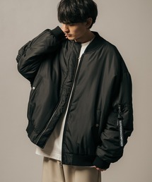 ma1 ma-1 オーバーサイズ 中綿MA-1 ミリタリーフライトジャケット ドロップショルダーブルゾン メンズ レディース｜ZOZOTOWN Yahoo!店