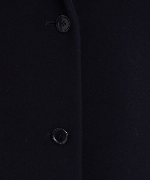 アウター 【正統派！美シルエット】スタンドカラーロングコート 正統派！美シルエット