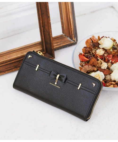 美品　Samantha Vega レディース長財布 Samantha Vega 財布 アクセントリボン 長財布 レディース