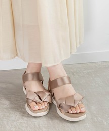 RANDA（ランダ） サンダル リボンスポーツサンダル レディース