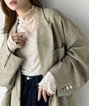 tシャツ 大人シックに映える。花柄フロッキーの...の詳細画像3