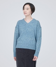 ニット ウールヤク混ネップ糸Ｖネックセーター レディース｜ZOZOTOWN Yahoo!店