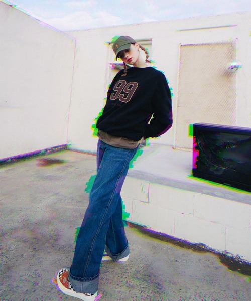 WV PROJECT ジーンズ 「WV PROJECT」Sunblue Wide Denim Pants