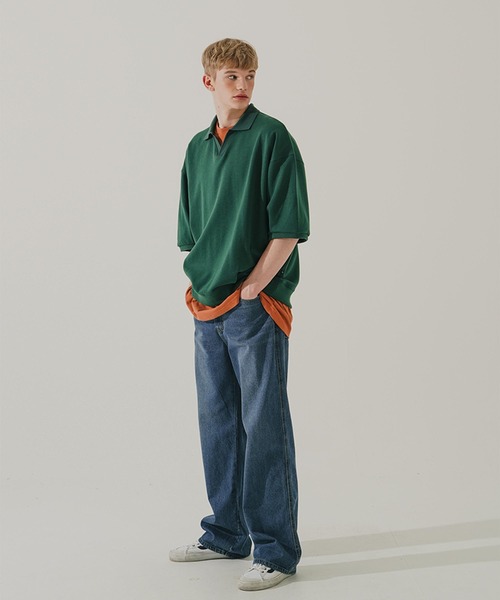 WV PROJECT ジーンズ 「WV PROJECT」Sunblue Wide Denim Pants