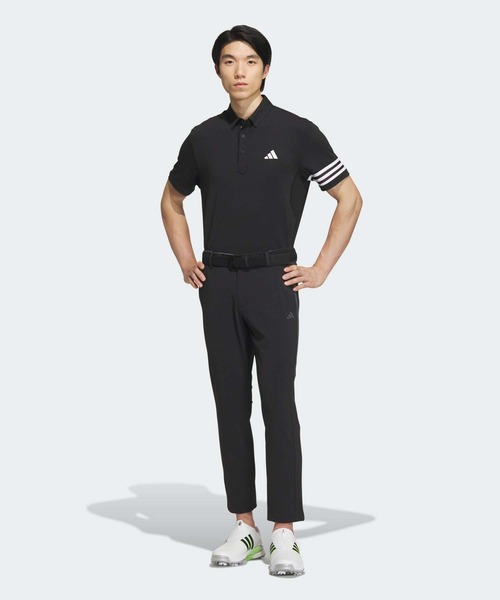 adidas（アディダス） ポロシャツ 3ストライプス メッシュベントポロ