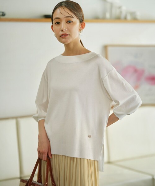 tシャツ 「WEB限定」セーターマシーン リラクシーニットTシャツ レディース