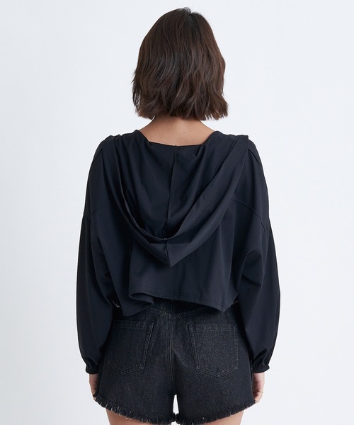 ROXY ラッシュガード PLAYA CROPPED/ロキシーショート丈ジップ