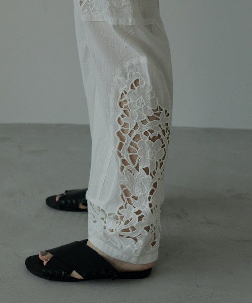 anuke パンツ Cutwork Lace Pants レディース : ZOZOTOWN Yahoo