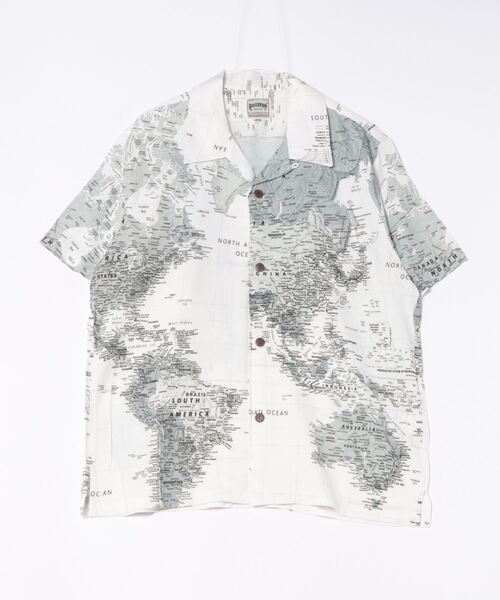 ブラウス シャツ HOUSTON/ヒューストン 41104 ALOHA SHIRT (MAP) / アロハシャツ/ HS411 レディース メンズ HOUSTON ブラウス シャツ HOUSTON/ヒューストン 41104 ALOHA
