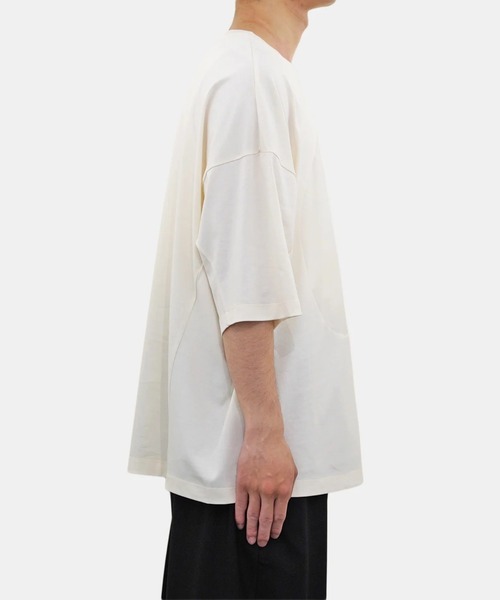 新品未使用 My Beautiful Landlet カットソー my beautiful landlet】PARALLELED JERSEY V-NECK BIG T-SHIRT