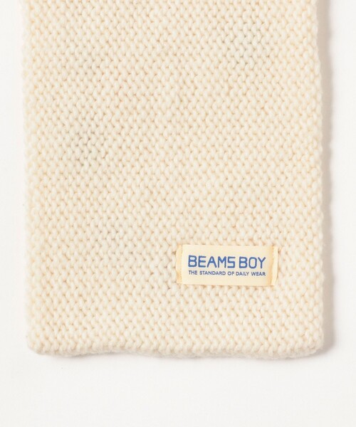 BEAMS BOY（ビームス ボーイ） マフラー ストール 手編み フラワー刺繍