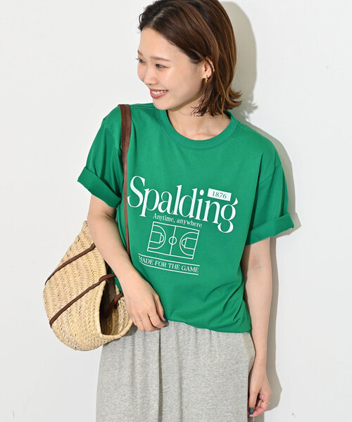 SLOBE IENA tシャツ Tシャツ SPALDING/スポルディング SLOBE別注 TEE1 