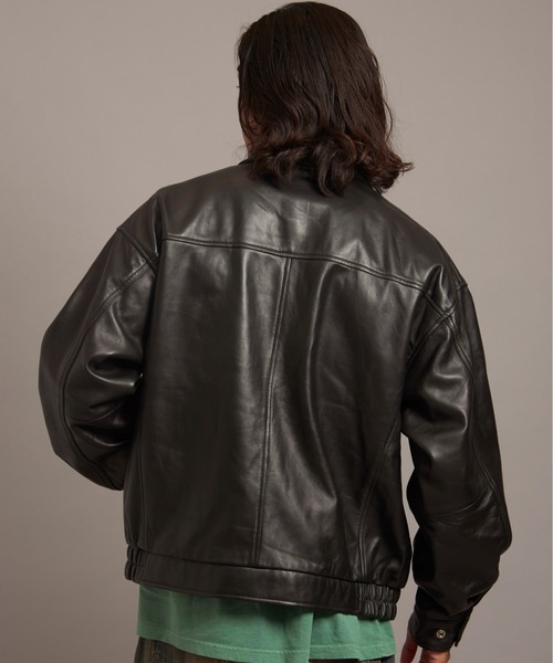 SKOOKUM.JE LAMB LEATHER ZIP JACKET（ライダースジャケット