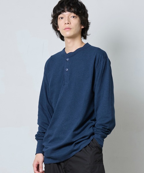 L.L.Bean（エルエルビーン） ヘンリーネック tシャツ ツー・レイヤー
