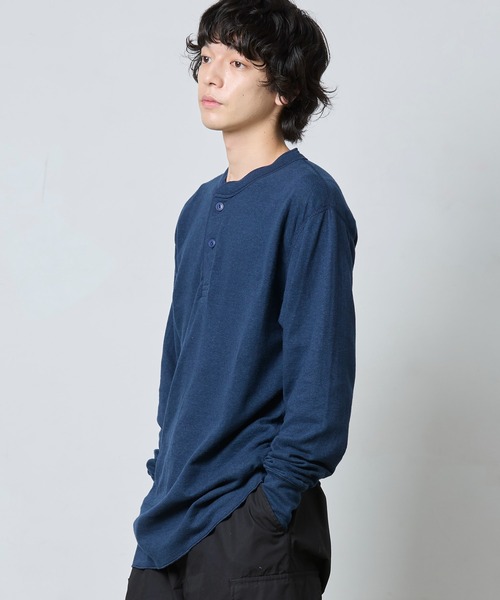 L.L.Bean（エルエルビーン） ヘンリーネック tシャツ ツー・レイヤー