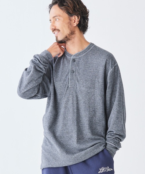 L.L.Bean（エルエルビーン） ヘンリーネック tシャツ ツー・レイヤー