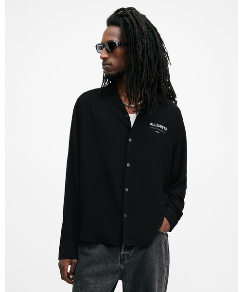 新品　ALLSAINTS シャツ　xs ALLSAINTS シャツ UNDERGROUND LOGO CHECK LONG SLEEVE SHIRT