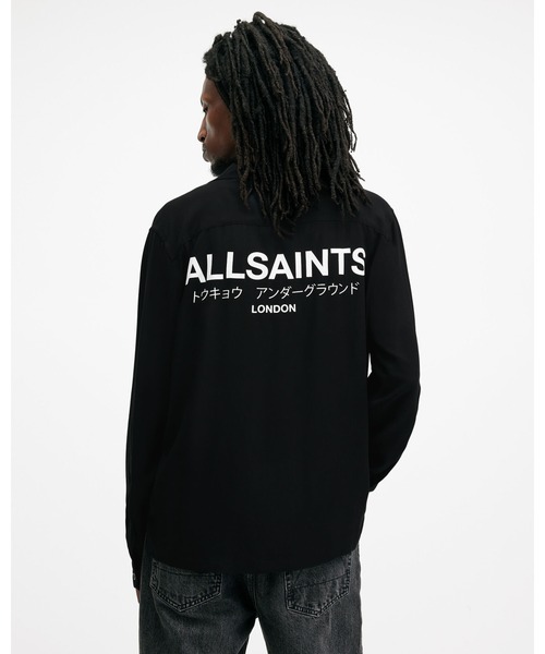 ALLSAINTS シャツ ALLSAINTS（オールセインツ） シャツ UNDERGROUND LOGO CHECK LONG