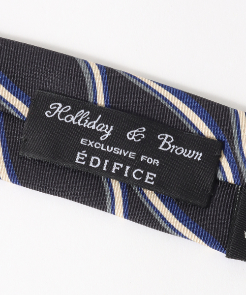 EDIFICE ネクタイ Holliday ＆ Brown(ホリデー ブラウン) Ex