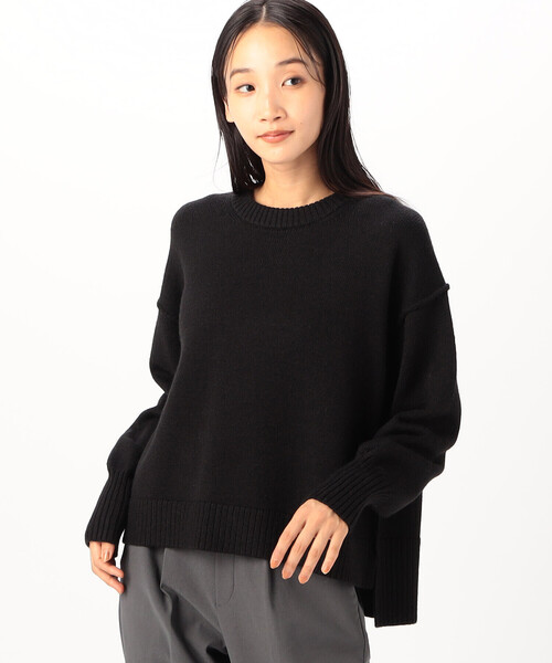 ニット 「 ウォッシャブル 」日本の色クルーネックニット レディース