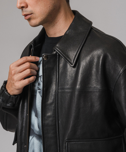 EDIFICE 革ジャン A2 LEATHER SHORT BZ エディフィス EDIFICE 《再》A2 レザーショートブルゾン