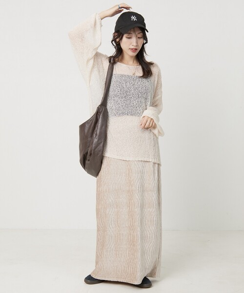 FREAK'S STORE ニット セーター 限定展開 モヘアタッチ シアー