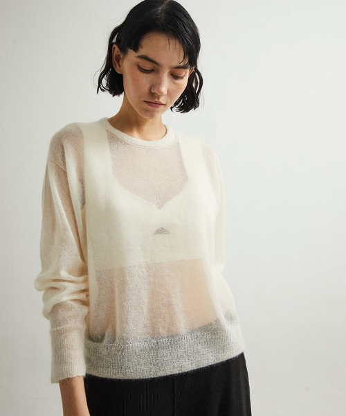 ニット unfil アンフィル / extrakid mohair silk crew-neck sweater 