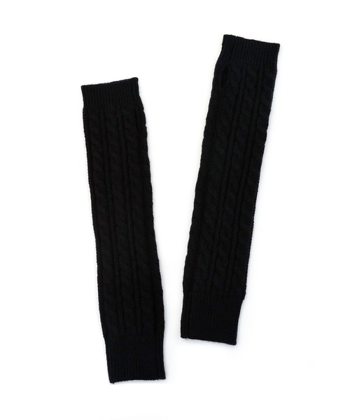 colleca la（コレカラ） アームカバー ケーブル編みニットアーム