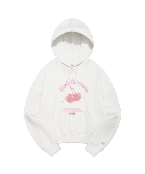 パーカー KIRSH CHERRY ARCH LOGO CROP HOODIE/キルシーチェリーアーチロゴクロップフーディー レディース KIRSH CHERRY ARCH LOGO CROP HOODIE キルシーチェリー