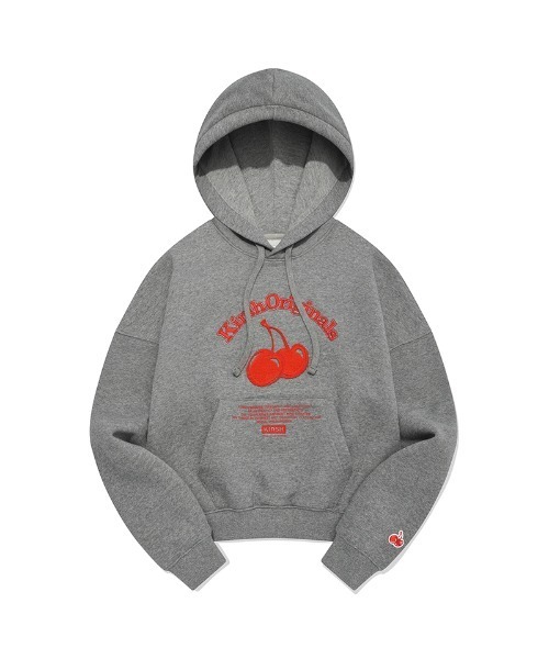 パーカー KIRSH CHERRY ARCH LOGO CROP HOODIE/キルシーチェリーアーチロゴクロップフーディー レディース KIRSH CHERRY ARCH LOGO CROP HOODIE キルシーチェリー