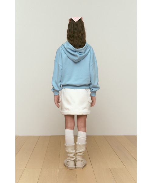 パーカー KIRSH CHERRY ARCH LOGO CROP HOODIE キルシーチェリー
