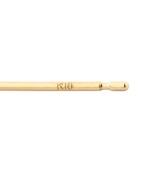ピアス ビジューハートピアス「K10」 レディース_5