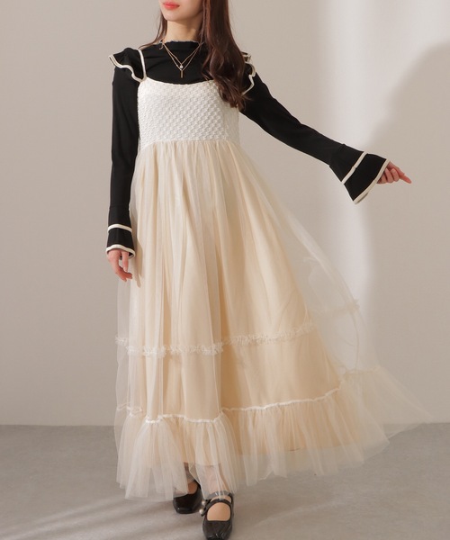 Lace Ladies（レースレディース） ワンピース ハイウエスト ティアード