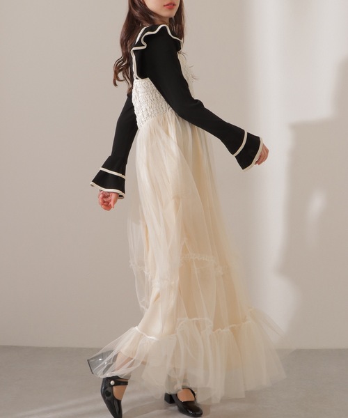Lace Ladies（レースレディース） ワンピース ハイウエスト ティアード