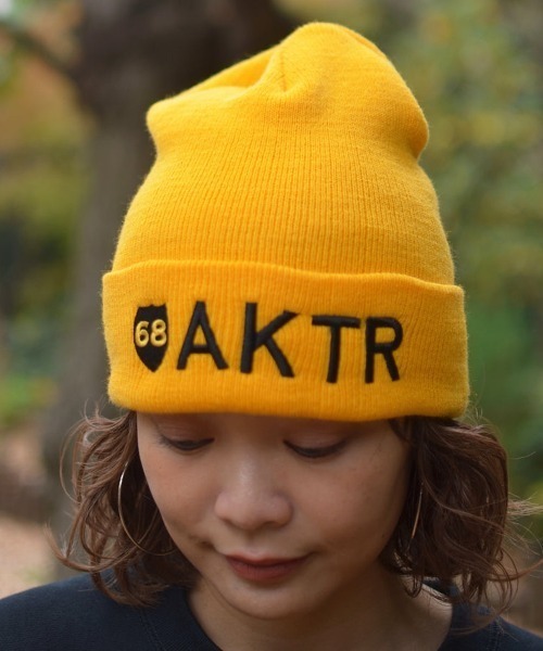 ニット帽 ニットキャップ AKTR 68xAKTR LOGO KNIT CAP（アクター