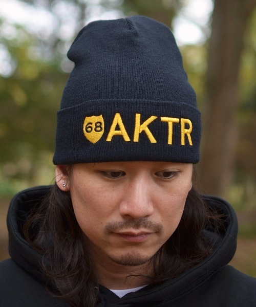 ニット帽 ニットキャップ AKTR 68xAKTR LOGO KNIT CAP（アクター
