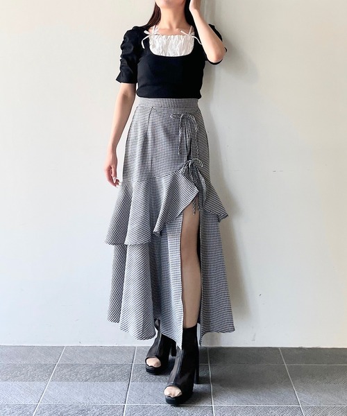 スカート moma NOMAE スカート ラフッルスリットスカート : ZOZOTOWN Yahoo!店
