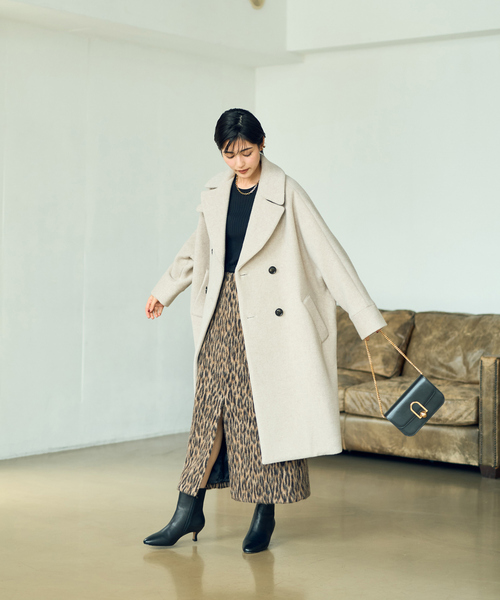 TICCA（ティッカ） チェスターコート フリー ネイビー レディース