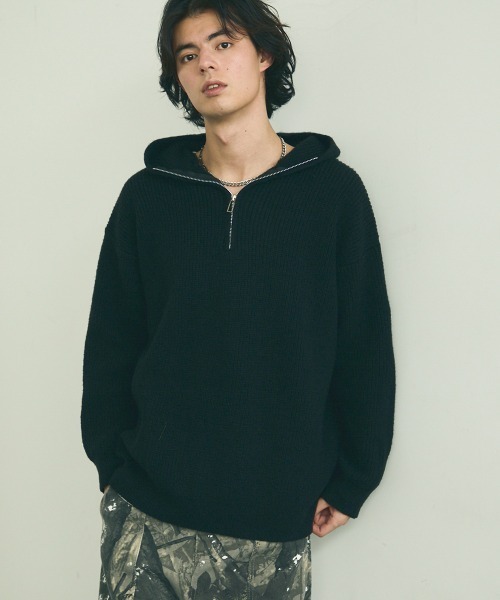 専用商品です ≪ツインセット≫ハーフZIPベスト×ニットワンピース【洗濯機洗い