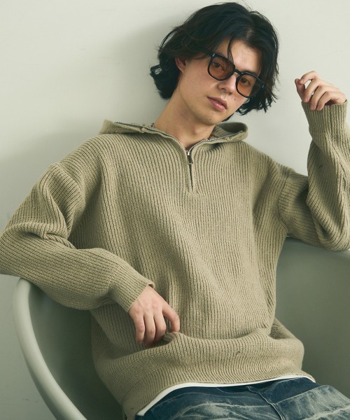 専用商品です niko and（ニコアンド）の「ハーフZIPラインニットプル