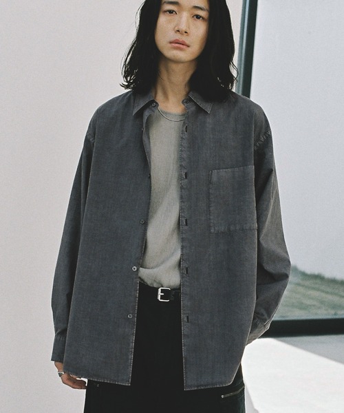 WYM LIDNM シャツ FADED TENCEL SHIRT メンズ レディース